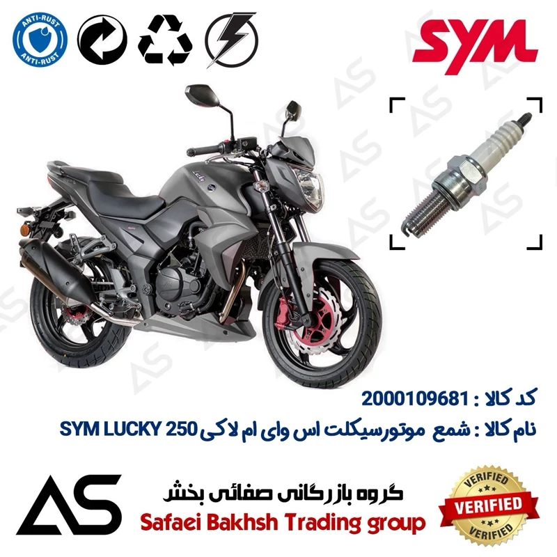 شمع موتورسیکلت کد 449137 مناسب برای اس وای ام لاکی 250 OIL FILTER SYM LUCKY