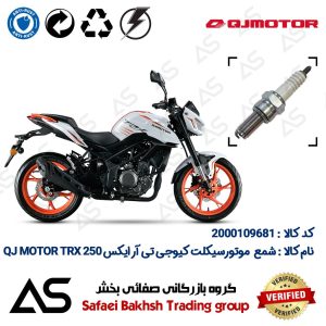 شمع موتورسیکلت کد 449137 مناسب برای کیوجی تی آر ایکس 249 SPARK PLUG QJ MOTOR TRX 250